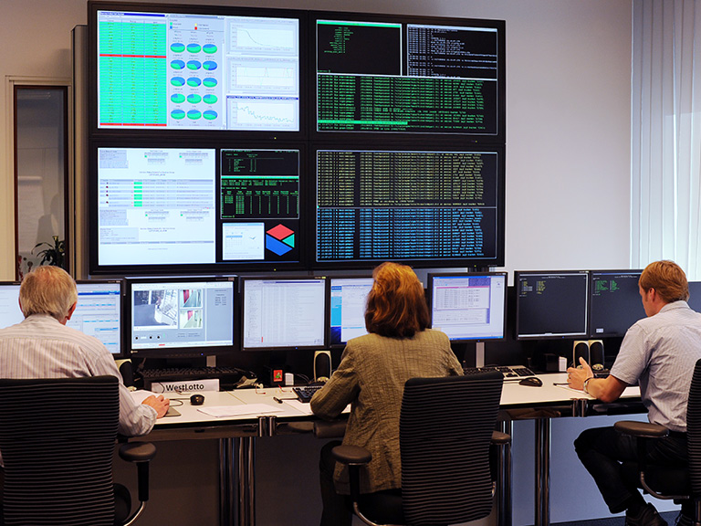 Primary Control Center zur Überwachung der Eurojackpot-Ziehung